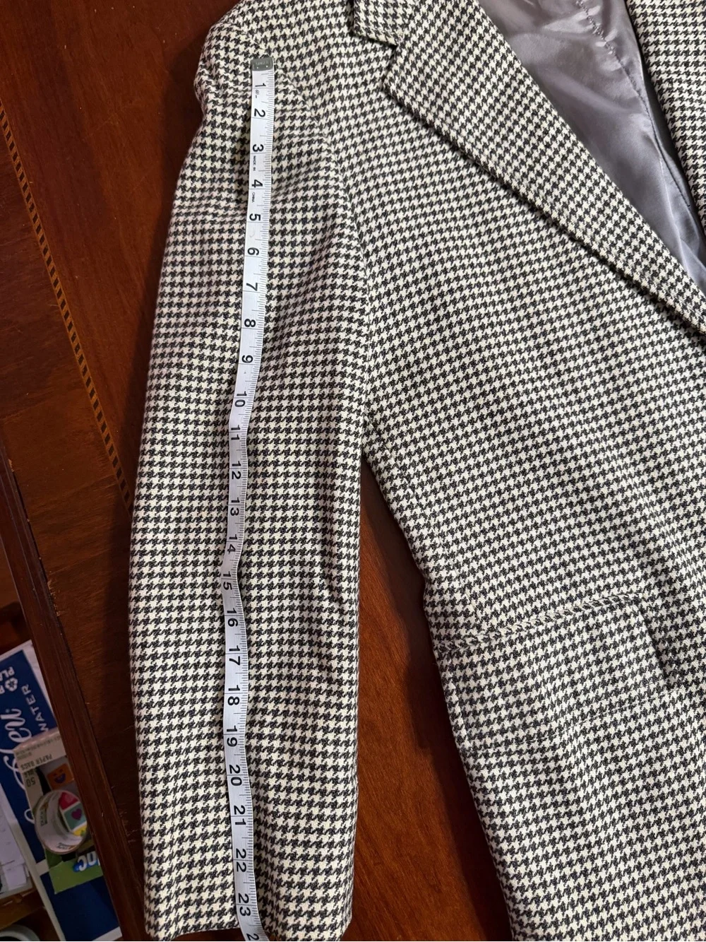 Vintage 60s/70s Stanley Blacker for The Hub Ltd. - 100% Cashmere Houndstooth Spo